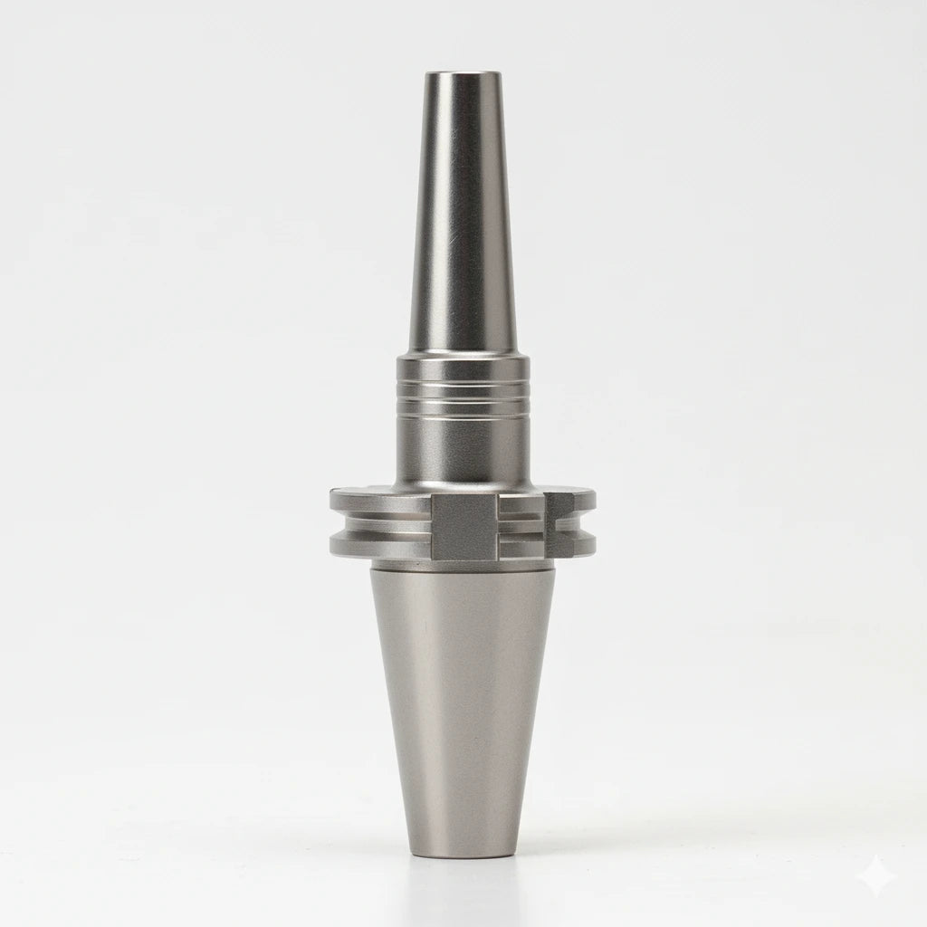 Sk40 stainless steel slim shrink fit tool holder render white bg 00