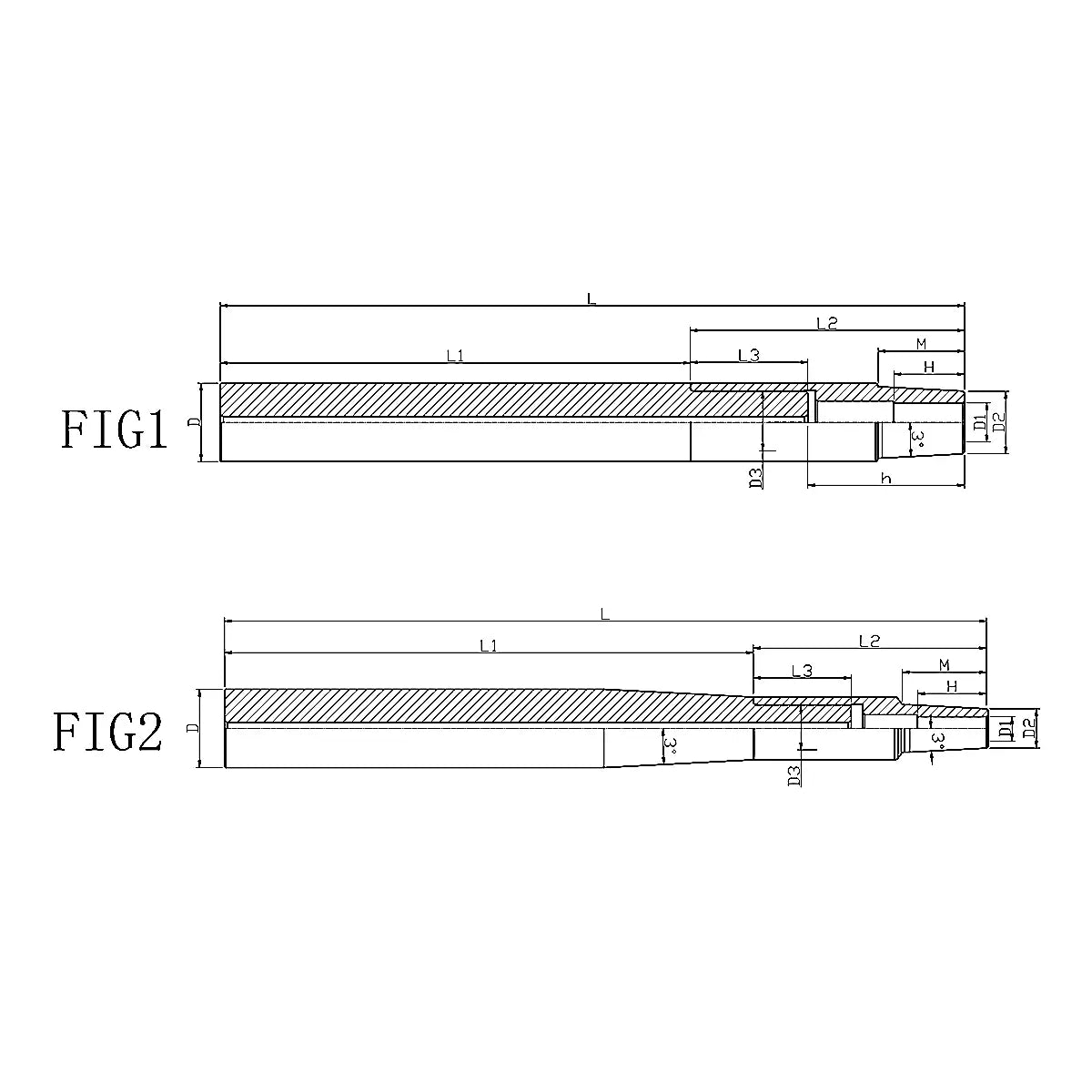 Anti vibration carbide extension shrink fit connection cad all in one